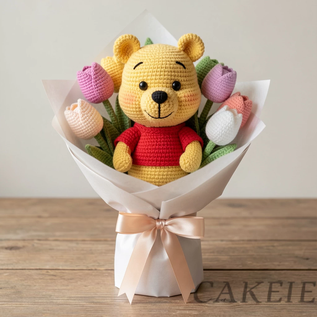 Winnie the Pooh Crochet Bouquet